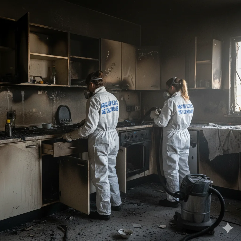 Limpieza Despues de Incendio en Zaragoza (después)